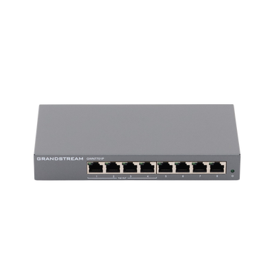 GRANDSTREAM - Switch PoE+ Gigabit No Administrable / 8 puertos 10/100/1000 Mbps / 4 puertos PoE+ /  hasta 60W
