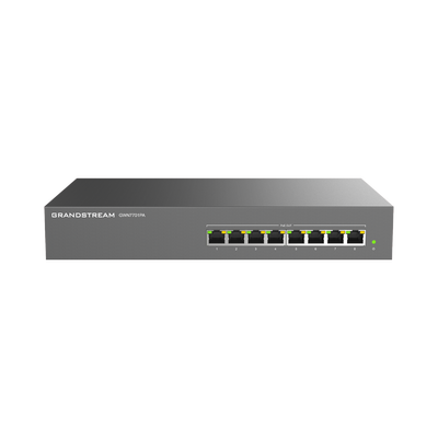 GRANDSTREAM - Switch PoE+ Gigabit No Administrable / 8 puertos 10/100/1000 Mbps / 8 puertos PoE+ /  hasta 145W