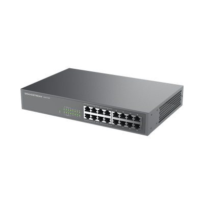 GRANDSTREAM - Switch PoE+ 16 Puertos Gigabit No Administrable / 8 puertos 10/100/1000 Mbps / 8 puertos PoE+ / hasta 145W