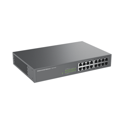 GRANDSTREAM - Switch PoE+ 16 Puertos Gigabit No Administrable / 8 puertos 10/100/1000 Mbps / 8 puertos PoE+ / hasta 145W