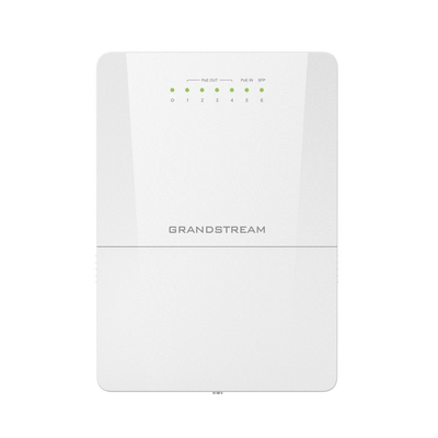 GRANDSTREAM - Switch PoE Lite administrable para exteriores de 6 puertos (5GE+1SFP) / Clasificación IP66 a prueba de polvo y agua