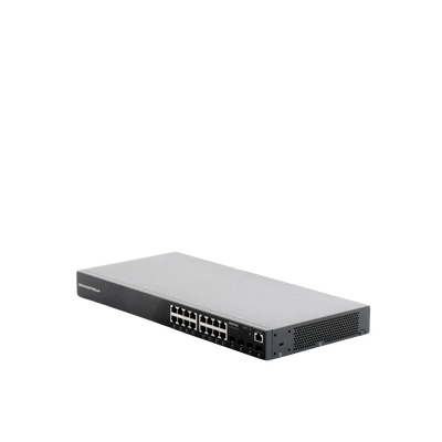 GRANDSTREAM - Switch Gigabit Administrable / 16 puertos 10/100/1000 Mbps + 4 Puertos SFP Uplink / Compatible con GWN Cloud.