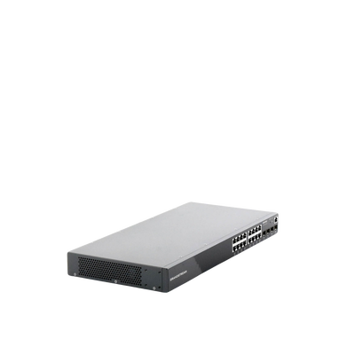 GRANDSTREAM - Switch Gigabit Administrable / 16 puertos 10/100/1000 Mbps + 4 Puertos SFP Uplink / Compatible con GWN Cloud.