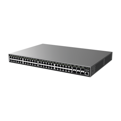 GRANDSTREAM - Switch Gigabit  Administrable / 48 puertos 10/100/1000 Mbps + 6 Puertos SFP+ / Compatible con GWN Cloud.