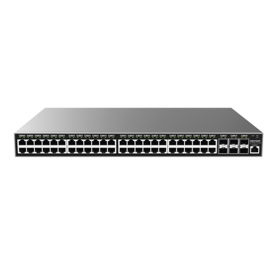 GRANDSTREAM - Switch Gigabit PoE+ Administrable / 48 puertos 10/100/1000 Mbps + 6 Puertos SFP+ / Hasta 400W / Compatible con GWN Cloud.