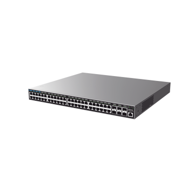 GRANDSTREAM - Switch Capa 3 Administrable / 48 puertos 10/100/1000 Mbps + 6 Puertos SFP+ de 10 Gigabits / Compatible con GWN Cloud.
