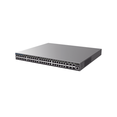 GRANDSTREAM - Switch Capa 3 PoE+ Administrable / 48 puertos 10/100/1000 Mbps + 6 Puertos SFP+ de 10 Gigabits / Hasta 740W / Compatible con GWN Cloud.