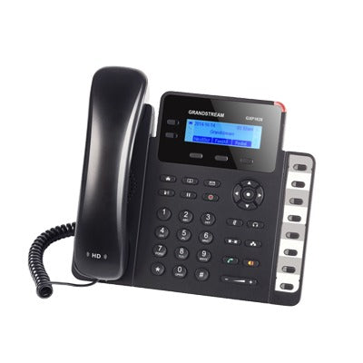 GRANDSTREAM - Teléfono IP SMB de 2 líneas con 3 teclas de función, 8 teclas BLF y conferencia de 3 vías, PoE