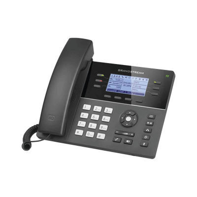 GRANDSTREAM - Teléfono IP WiFi Gama media de 6 Líneas con 4 teclas de función, 24 teclas de extensión BLF digital y conferencia de 5 vías PoE