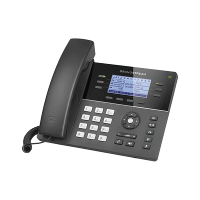 GRANDSTREAM - Teléfono IP WiFi Gama media de 6 Líneas con 4 teclas de función, 24 teclas de extensión BLF digital y conferencia de 5 vías PoE