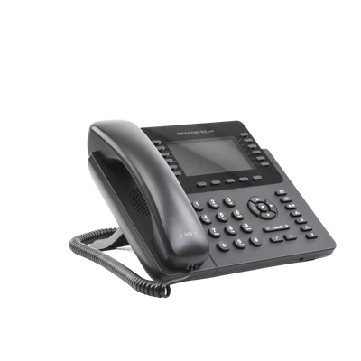 GRANDSTREAM - Teléfono IP empresarial de 12 Líneas con 5 teclas de función y conferencia de 4 vías, PoE