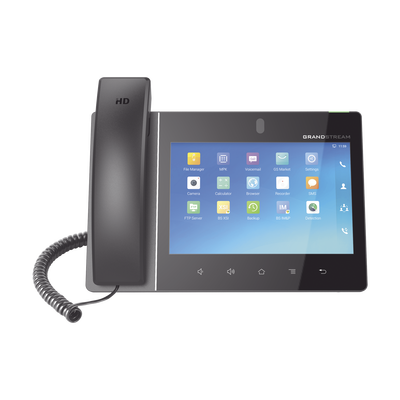 GRANDSTREAM - Video teléfono IP  empresarial Android con pantalla táctil (1280x800) hasta 16 líneas y 16 cuentas SIP