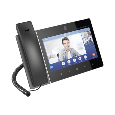 GRANDSTREAM - Teléfono IP Android 11, 16 líneas SIP con 16 cuentas, pantalla táctil  8", puertos Gigabit, Wi-Fi, Bluetooth, PoE, codec Opus, IPV4/IPV6 con gestión en la nube GDMS