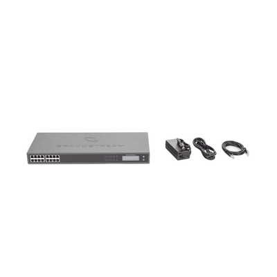 GRANDSTREAM - Gateway VoIP GrandStream ATA de 16 puertos FXS + 1 puerto TELCO de 50 pins, p/montaje en rack