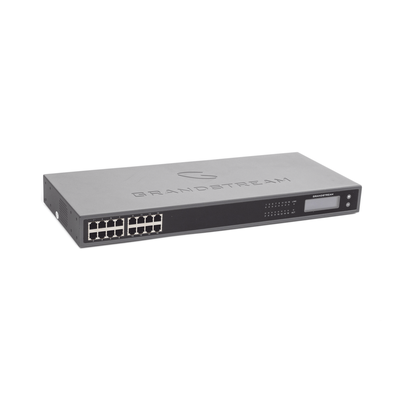 GRANDSTREAM - Gateway VoIP GrandStream ATA de 16 puertos FXS + 1 puerto TELCO de 50 pins, p/montaje en rack
