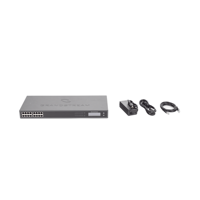 GRANDSTREAM - Gateway VoIP GrandStream ATA de 16 puertos FXS + 1 puerto TELCO de 50 pins, p/montaje en rack