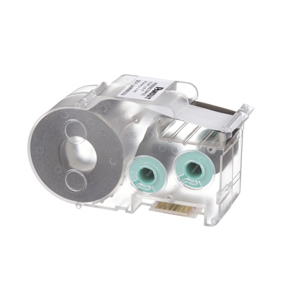 PANDUIT - Casete de Etiquetas de Poliolefina de Cinta Continua, Tubo Termocontráctil, 8.6 mm de Ancho, 2.4 Metros (7.87 Pies) de Largo, Para Cables de 1.5 a 4.8 mm (18-12 AWG) de Diámetro, Color Blanco
