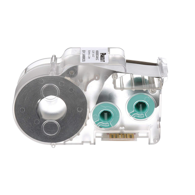 PANDUIT - Casete de Etiquetas de Poliolefina de Cinta Continua, Tubo Termocontráctil, 8.6 mm de Ancho, 2.4 Metros (7.87 Pies) de Largo, Para Cables de 1.5 a 4.8 mm (18-12 AWG) de Diámetro, Color Blanco