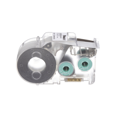 PANDUIT - Casete de Etiquetas de Poliolefina de Cinta Continua, Tubo Termocontráctil, 11.2 mm de Ancho, 2.4 Metros (7.87 Pies) de Largo, Para Cables de 2 a 6.4 mm (16-10 AWG) de Diámetro, Color Blanco
