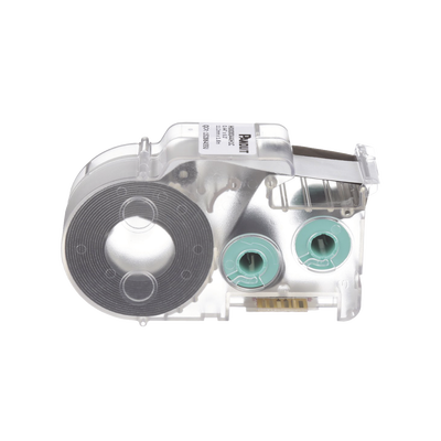 PANDUIT - Casete de Etiquetas de Poliolefina de Cinta Continua, Tubo Termocontráctil, 11.2 mm de Ancho, 2.4 Metros (7.87 Pies) de Largo, Para Cables de 2 a 6.4 mm (16-10 AWG) de Diámetro, Color Blanco