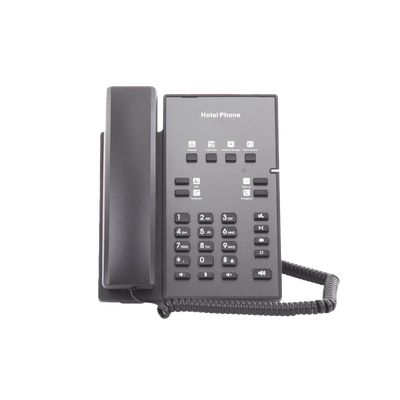 FANVIL - Teléfono IP para Hotelería, profesional con 8 teclas programables para servicio rápido, plantilla personalizable con PoE
