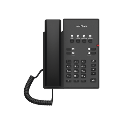 FANVIL - Teléfono IP para Hotelería, profesional con 8 teclas programables para servicio rápido, plantilla personalizable con PoE