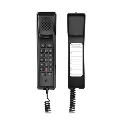 FANVIL - Teléfono IP profesional para Hotelería, montaje en pared,  teclado numérico estándar, conferencia de 3 vías, Opus y PoE.