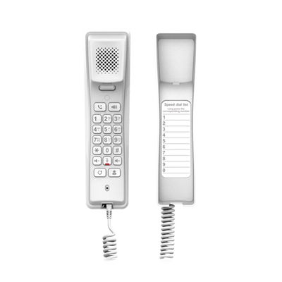 FANVIL - Teléfono IP profesional para Hotelería, montaje en pared,  teclado numérico estándar, conferencia de 3 vías, Opus y PoE.
