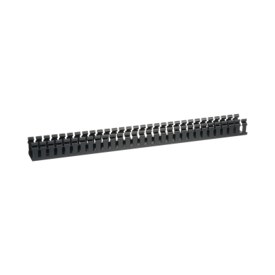 PANDUIT - Canaleta Ranurada de PVC sin Tapa, Tipo H (Tapa Abisagrada), 55.1 mm de Ancho, 50.3 mm de Alto y 1828.8 mm de Largo, Color Negro