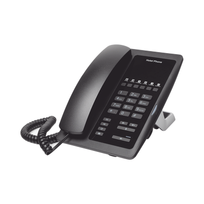 FANVIL - Teléfono IP para Hotelería, profesional con 6 teclas programables para servicio rápido (Hotline), plantilla personalizable con PoE