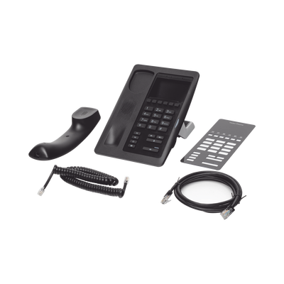 FANVIL - Teléfono IP para Hotelería, profesional con 6 teclas programables para servicio rápido (Hotline), plantilla personalizable con PoE