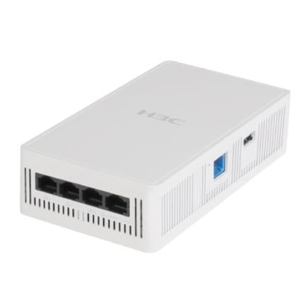 H3C - Punto de Acceso H3C WA6320H HI Antenas internas 4 transmisiones Radio dual 802 11ax/ac/n Punto de acceso Walljack FIT