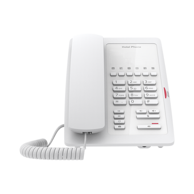 FANVIL - Teléfono IP WiFi para Hotelería, profesional con 6 teclas programables para servicio rápido (Hotline), plantilla personalizable con PoE