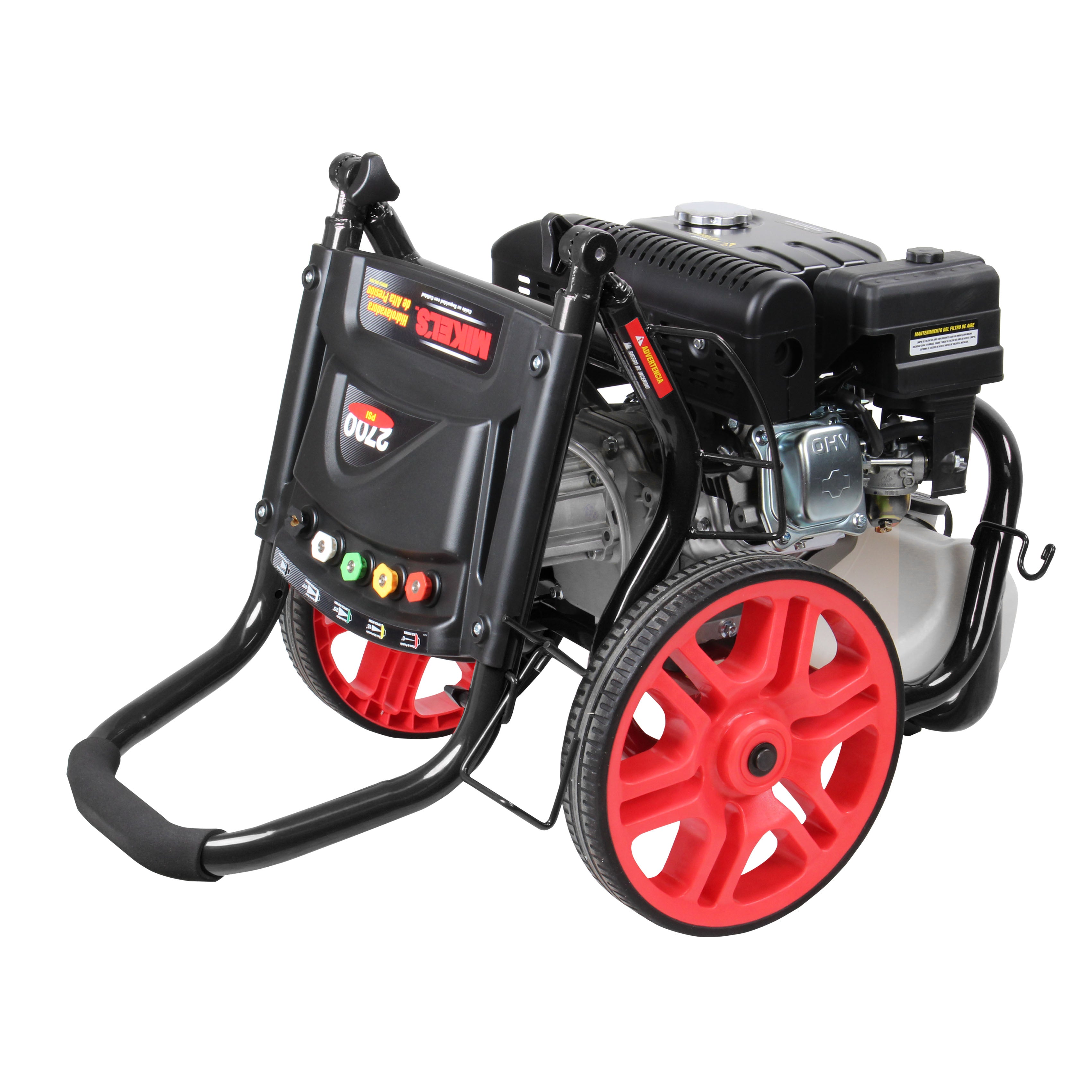 Hidrolavadora de alta presión a gasolina motor 4 tiempos (2,700 PSI / 6.5 HP)