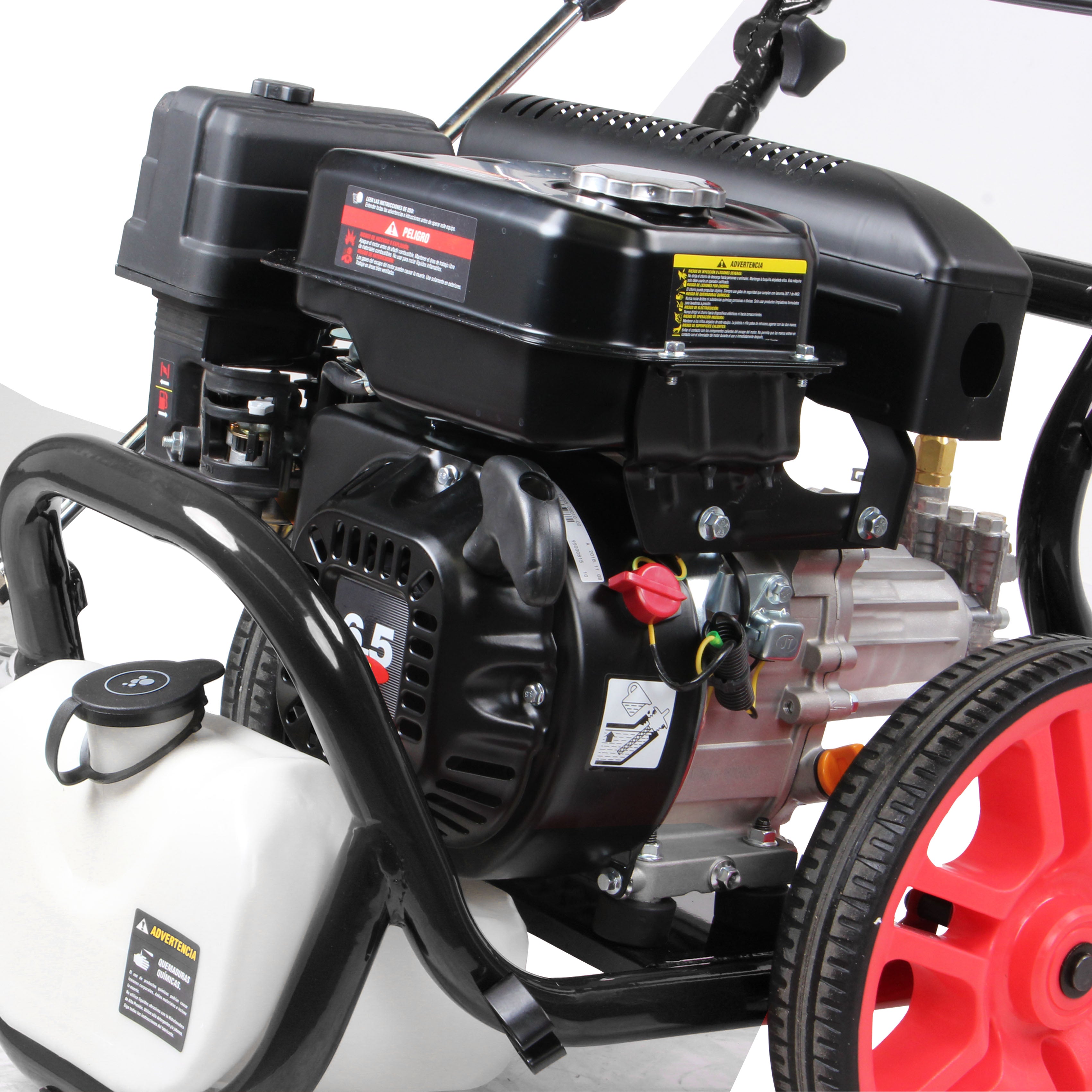 Hidrolavadora de alta presión a gasolina motor 4 tiempos (2,700 PSI / 6.5 HP)