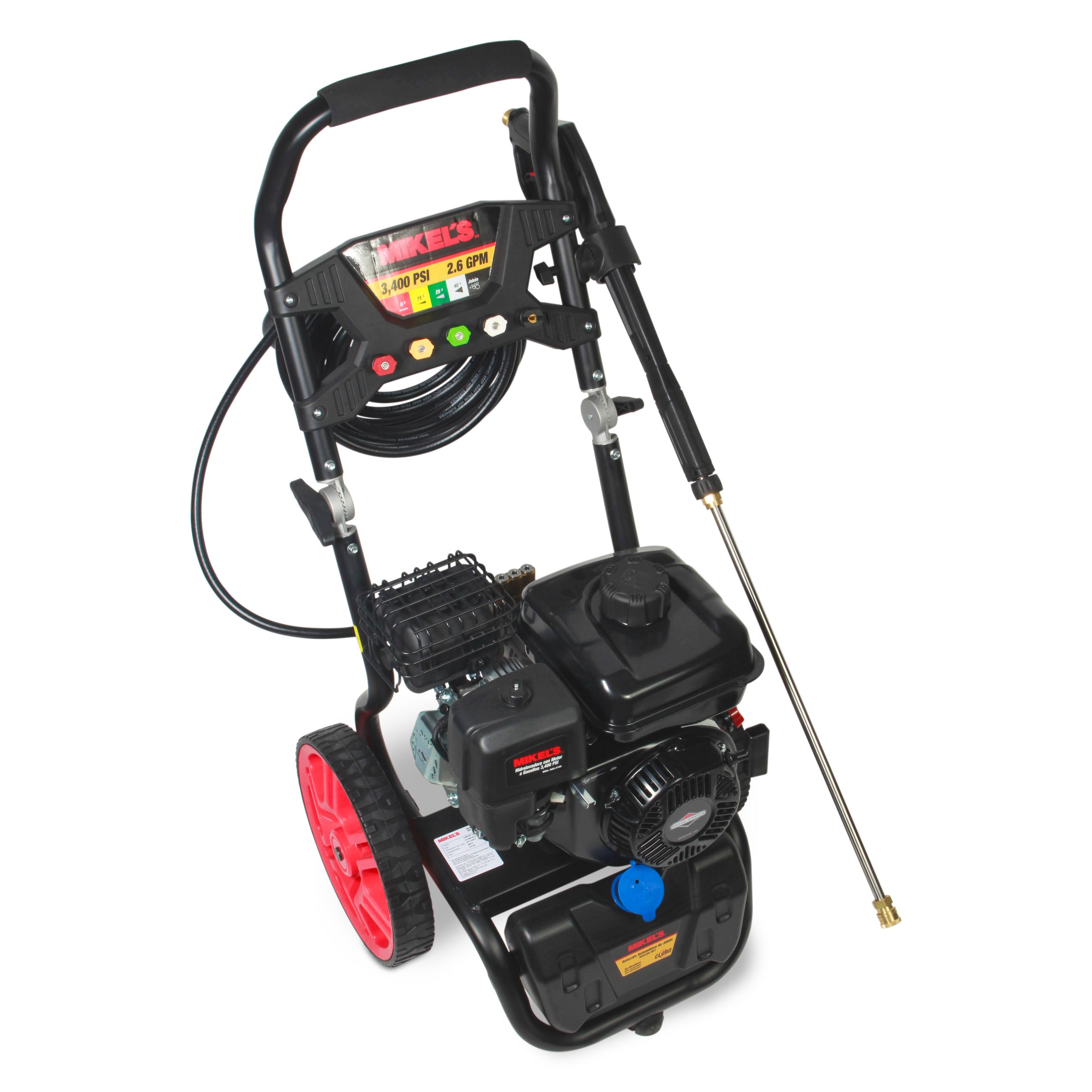 Hidrolavadora de alta presión a gasolina motor 4 tiempos (Briggs & Stratton ®) (3,400 PSI / 7.5 HP)