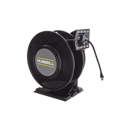 HUBBELL - Black Industrial Reel, 50 Ft, CAT6 Cable