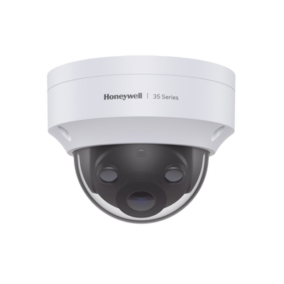 HONEYWELL - Domo IP 3 Megapixel / Lente 2.8 mm / 40 mts IR /  Ultra Baja Iluminación / NDAA / ONVIF / Exterior IP66 / Antivandalico IK10 / Ultra Baja Iluminación / H.265 / PoE / Serie 35 / Honeywell Security