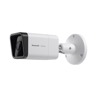 HONEYWELL - Bala IP 5 Megapixel / Lente Mot. 2.7 a 13.5 mm / 60 mts IR /  Ultra Baja Iluminación / IP67 / H.265 / IA (Filtro de Humanos y Vehiculos) / Merodeo / Conteo de Personas / PoE / Audio y Alarmas I/O / ONVIF / NDAA / Serie 35 / Honeywell Security