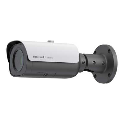 HONEYWELL - Bala IP 4 MP / Lente Mot.  2.7-13.5mm / H.265 / IR 60 m / IP67 / IK10 / Detección Movimiento y Sabotaje (Tampering)/ Alarmas y Audio I/O / PoE / ONVIF / NDAA / Serie 60 / Honeywell Security