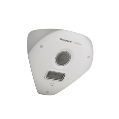 HONEYWELL - Fisheye de Esquina IP 5 MP / Lente 2.3 mm / 6 m IR Invisible / IA avanzada / Detección Facial/Merodeo/Intrusión / NDAA / ONVIF / H.265 / IP66 / NEMA 4X / PoE / Alarmas I/O Micrófono y Bocina Integrado / Serie 60 / Honeywell Security
