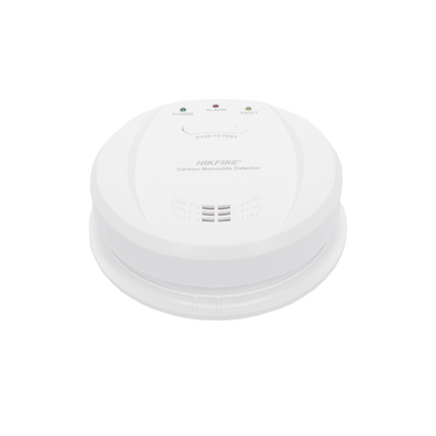 HIKVISION - (HikFire) Detector de Monóxido de Carbono / Sensor Electroquímico Avanzado / Alarma Visual y Audible