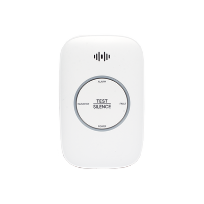 HIKVISION - (HikFire) Detector de Gas Natural Metano (CH4) / Alarma Temprana / Salida para cierre de Válvula y/o  activación de Ventilador / Protección IP30 / Alarma de 70dB a 115dB a 1 metro de distancia