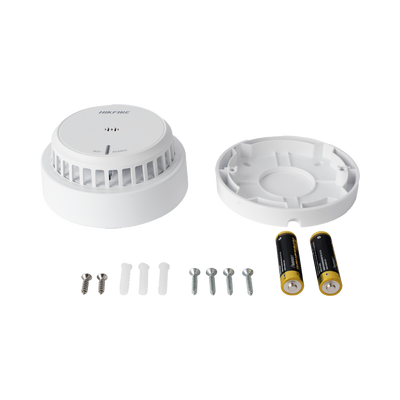 HIKVISION - (HikFire) Detector de Humo Óptico Hikvision / Tecnología Avanzada de Detección de Incendios / Alarma Temprana y Fiabilidad Certificada / Soporta Salida de Alarma