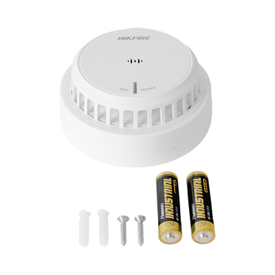 HIKVISION - (HikFire) Detector de Humo Óptico Hikvision / Tecnología Avanzada de Detección de Incendios / Alarma Temprana y Fiabilidad Certificada