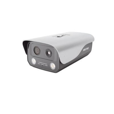 HIKVISION - (HikFire) Cámara IP de Detección Térmica de Incendios / Detección de Llamas y Temperaturas Anormales / 4 Megapíxel (Lente Óptico) + 1 Megapíxel (Lente Térmico) / Compatible con Hik-Connect