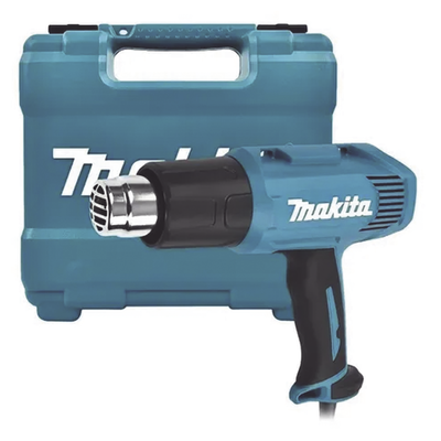 MAKITA - Pistola de Calor de Temperatura Variable de 2 Niveles, Temperatura: 400/550°C de 1600W  (Incluye Maletín).