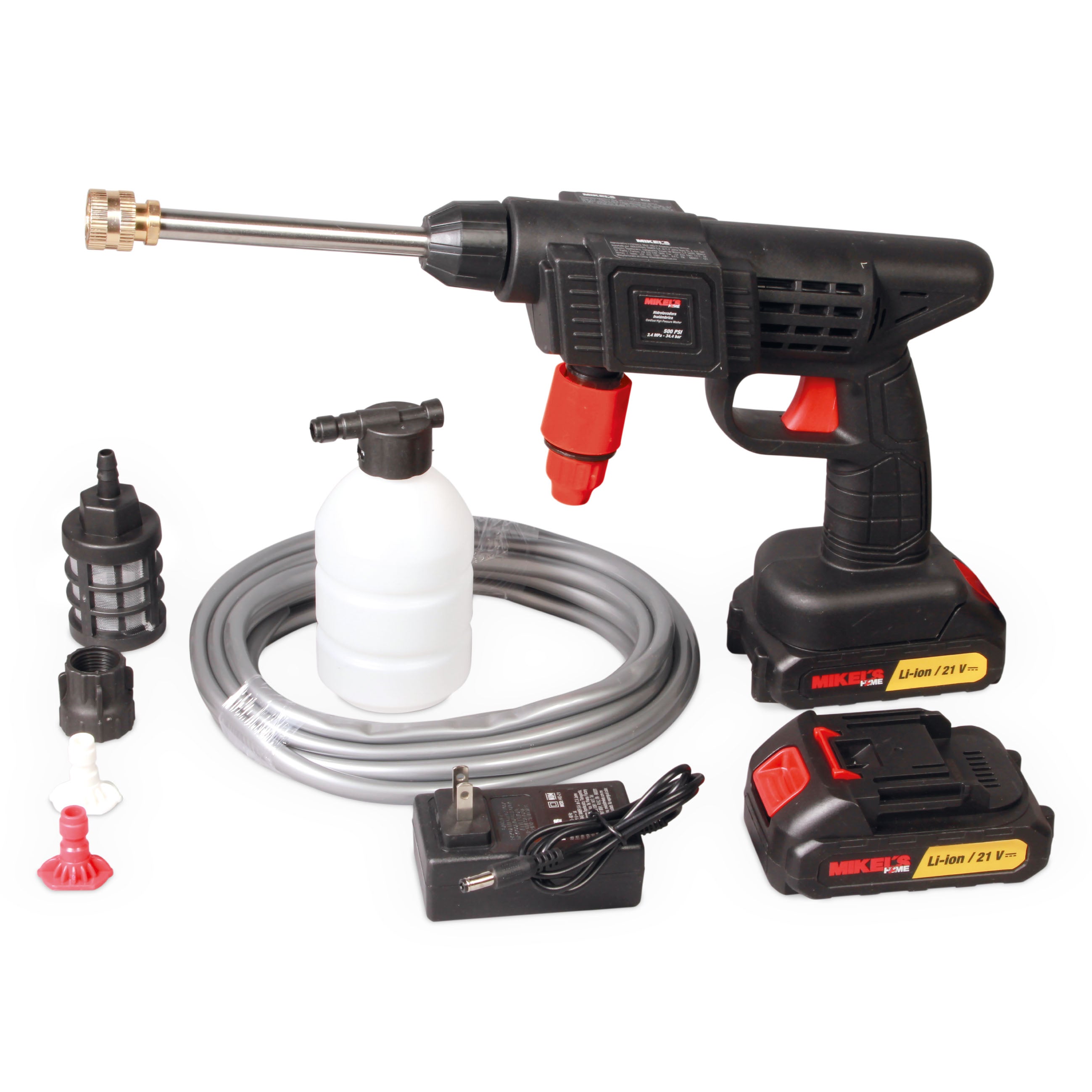 Hidrolavadora inalámbrica (21 v, 435 PSI)