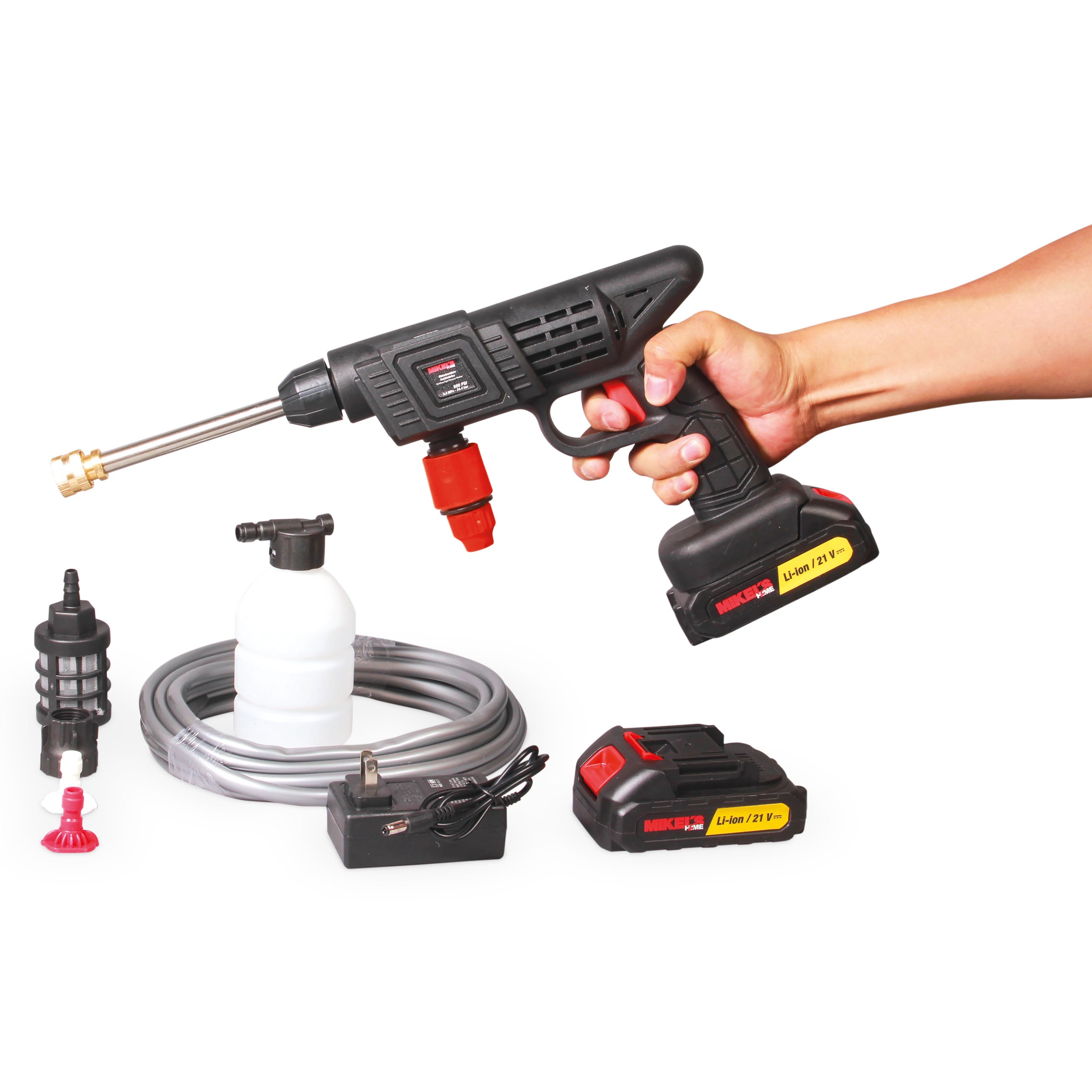 Hidrolavadora inalámbrica (21 v, 435 PSI)