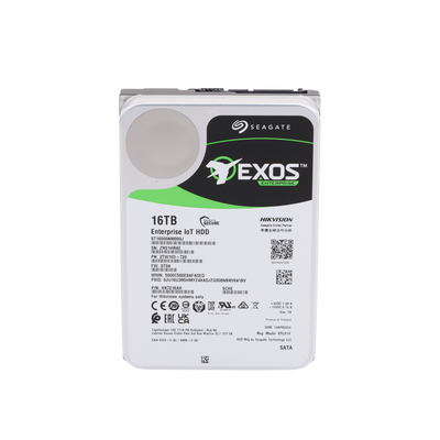 HIKVISION - Disco Duro 3.5" 16 TB EXOS / 7200 RPM / SATA / Alto Rendimiento / Recomendado para DSA81024S